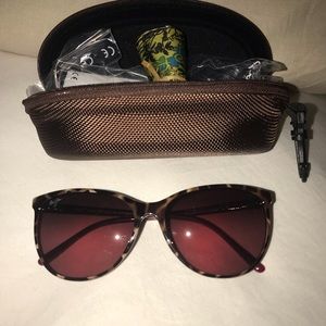 NEW! Maui Jim Ocean Sunglasses Polarized Tort/Pink